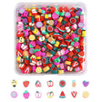 280 Stk. Perlen aus Polymer-Paste – Früchte (14x 20 Stk.) - PerlineBeads