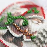 Perlen-Stickset Weihnachtsanhänger • Weihnachtsmann & Schneemann