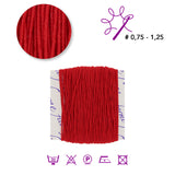 Pompei elastisches Schmuckgarn - Rot (4107) - PerlineBeads