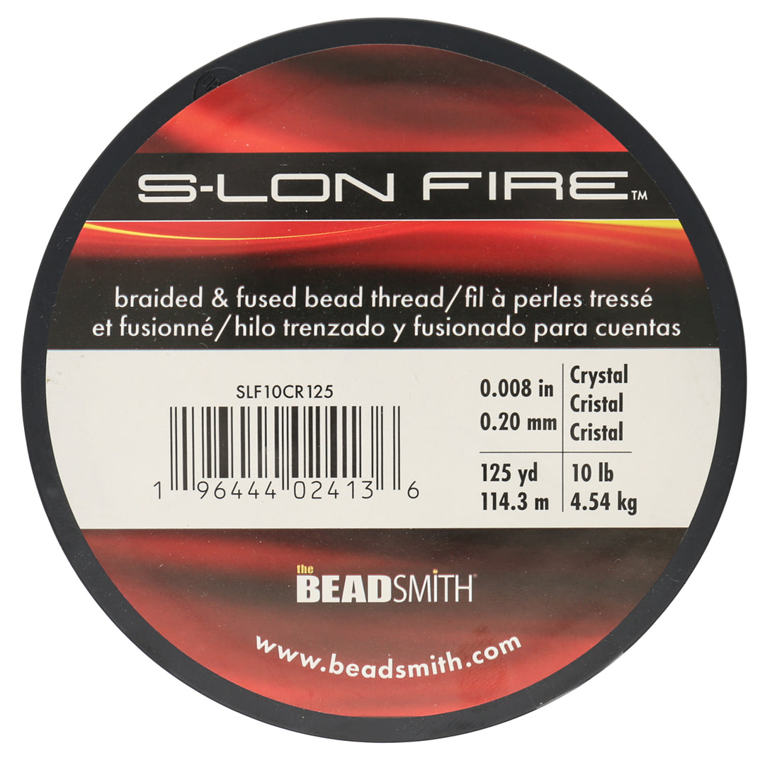 Fil à perles S-Lon Fire 10lb - Crystal (114,3 m)