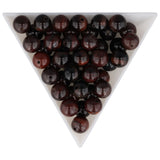 Perles d’œil de tigre rouge · rondes · 8 mm