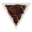 Achat Perlen mehrfarbig – Rot/Schwarz · rund · 4 mm - PerlineBeads SA