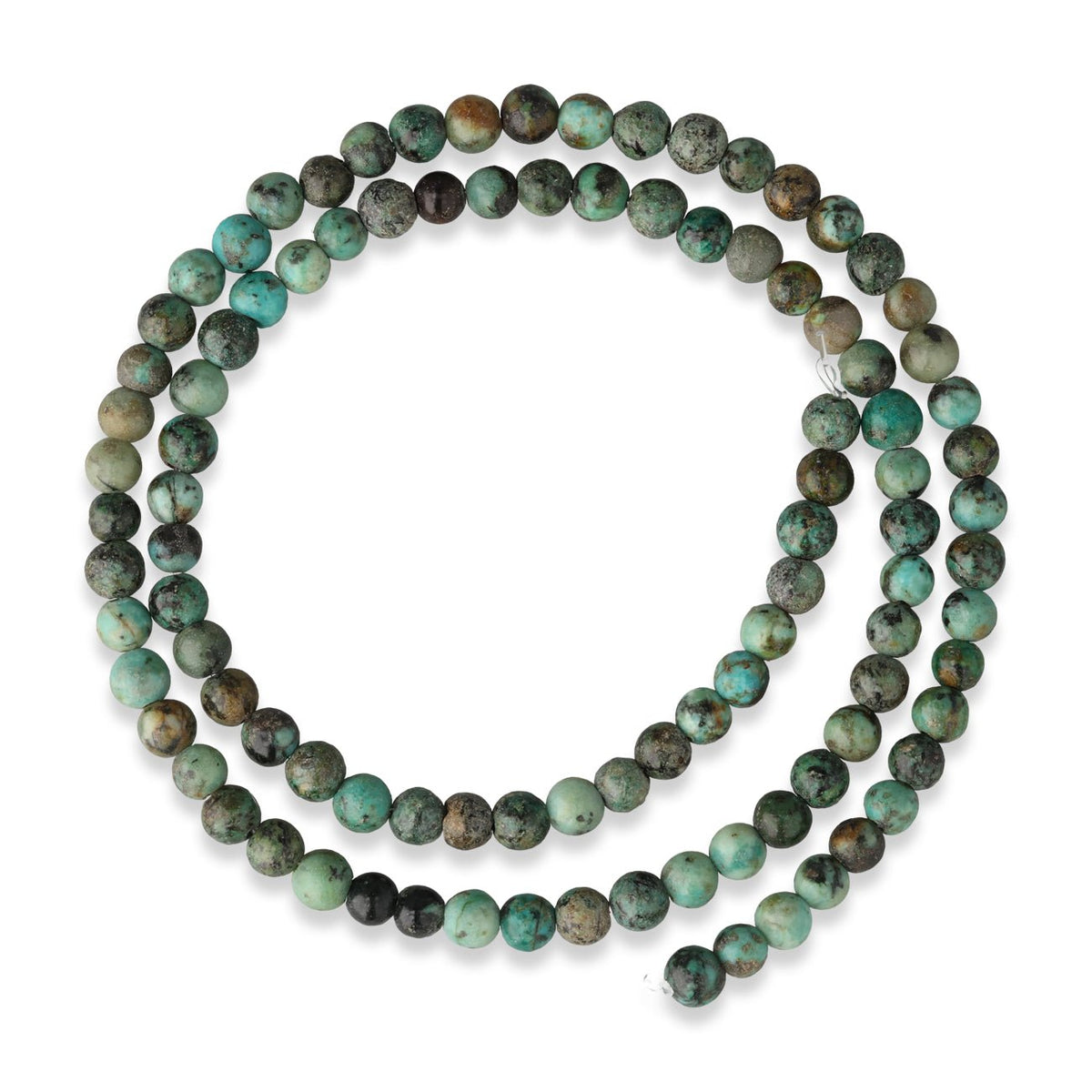 Afrikanischer Türkis Perlen · rund · 4 mm - PerlineBeads SA
