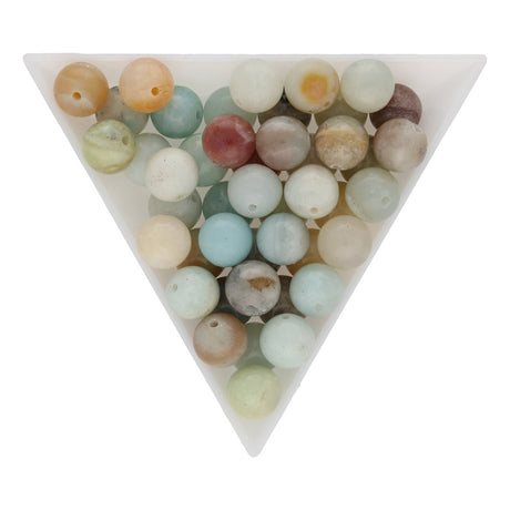 Amazonit Perlen rund - 8 mm - Mehrfarbig - PerlineBeads SA