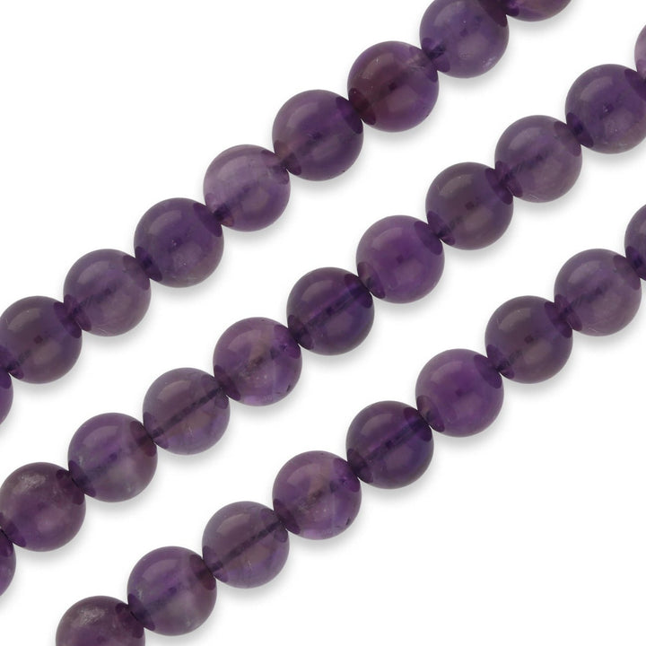 Amethyst Perlen rund 6 mm - PerlineBeads