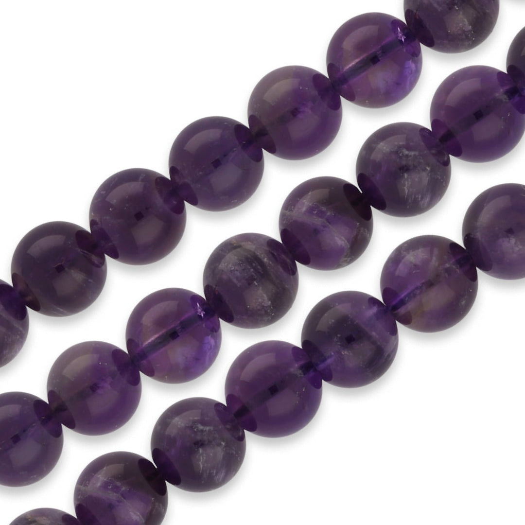 Amethyst Perlen rund 8 mm - PerlineBeads