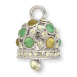 Anhänger “Glocke" - Farbe Silber/Gelb/Grün - PerlineBeads SA