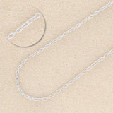 Ankerkette aus Aluminium 4.6 x 3.1 mm - Silber - PerlineBeads
