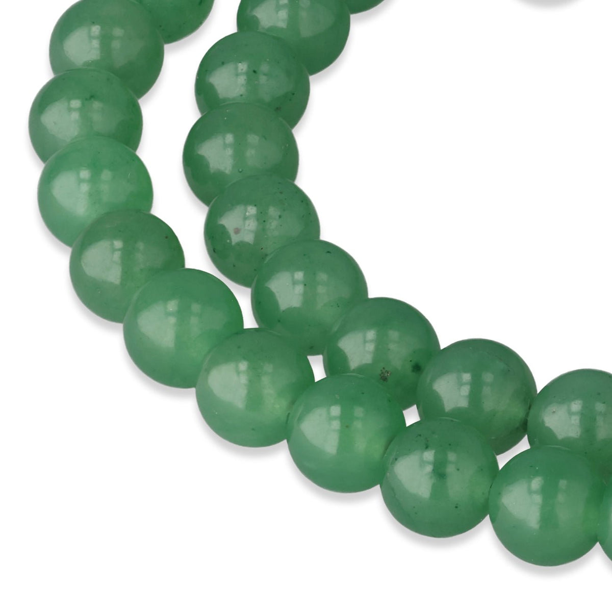 Aventurin Perlen · rund · 6 mm · Grün - PerlineBeads SA