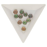 Baroque 2-Loch Cabochon - Backlit Citrine/Pink - PerlineBeads