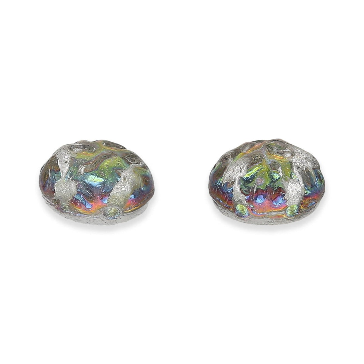 Baroque 2-Loch Cabochon oval - Backlit Utopia - PerlineBeads