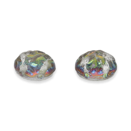 Baroque 2-Loch Cabochon oval - Backlit Utopia - PerlineBeads