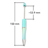 Bastel-Kugelschreiber befüllbar • UV-Beschichtung • Cyan • 150mm - PerlineBeads SA