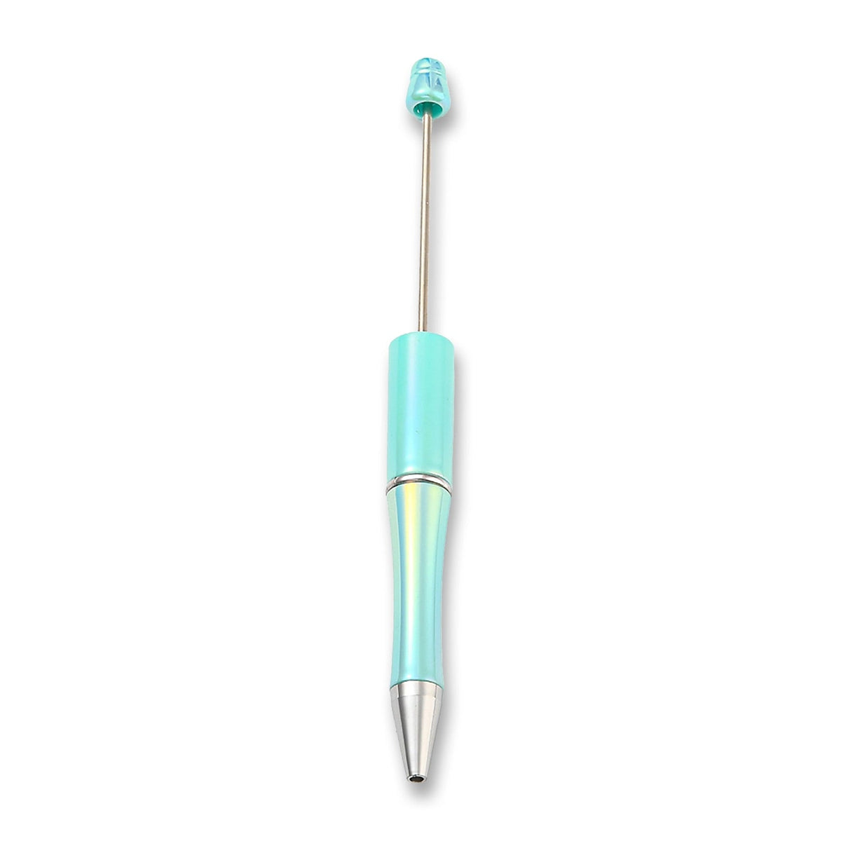 Bastel-Kugelschreiber befüllbar • UV-Beschichtung • Cyan • 150mm - PerlineBeads SA