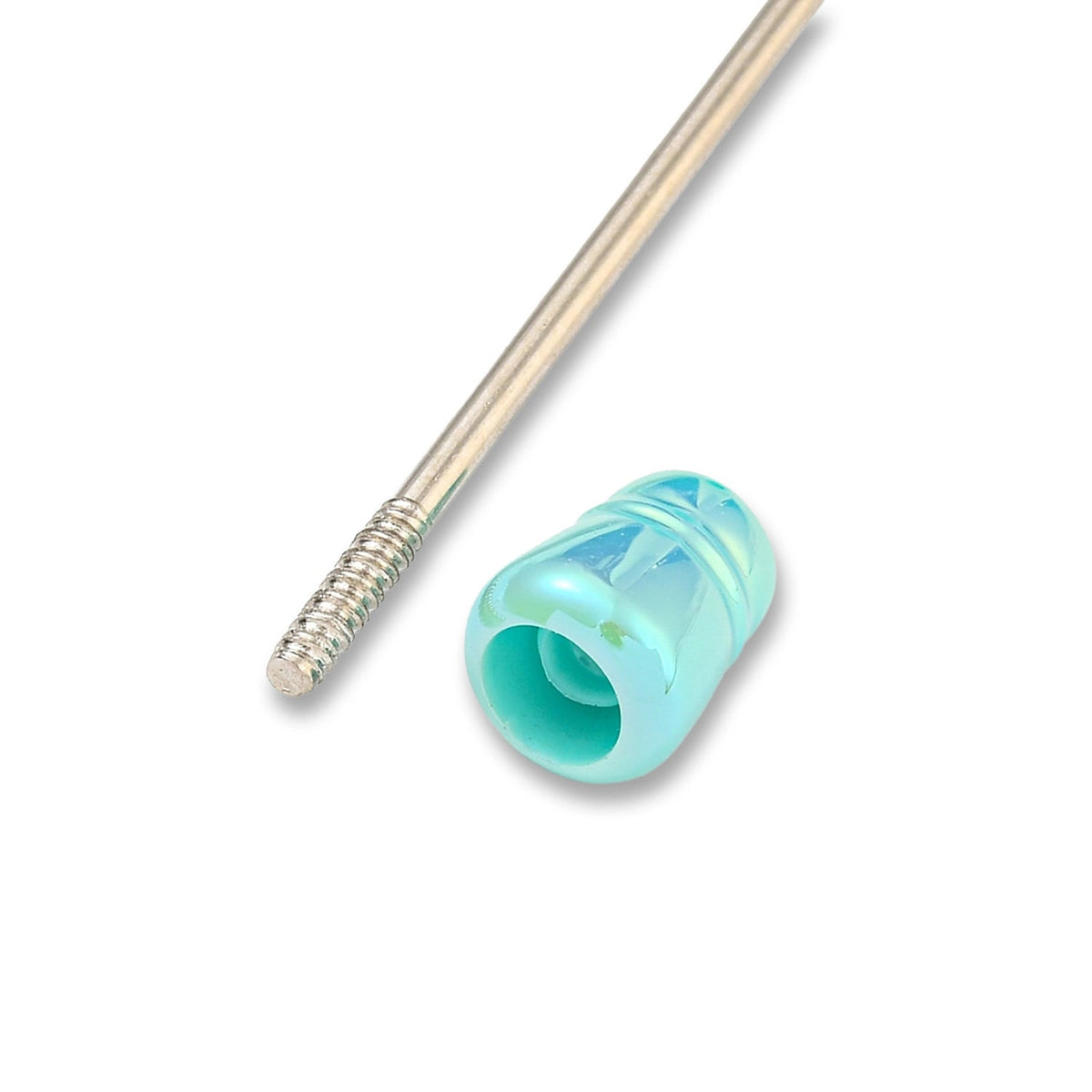 Bastel-Kugelschreiber befüllbar • UV-Beschichtung • Cyan • 150mm - PerlineBeads SA