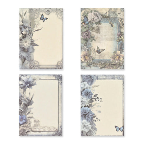 Bedrucktes Scrapbooking Papier | „Baroque Garden III“ | 30 - teiliges Set - PerlineBeads SA