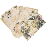 Bedrucktes Scrapbooking Papier | „Bee Garden“ | 8 - teiliges Set - PerlineBeads SA