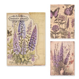 Bedrucktes Scrapbooking Papier | „Lavender Purple“ | 30 - teiliges Set - PerlineBeads SA