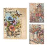 Bedrucktes Scrapbooking Papier | „Vintage Garden Tales“ | 30 - teiliges Set - PerlineBeads SA