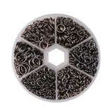 Biegeringe - Assortiert in Box – Gunmetal - PerlineBeads SA