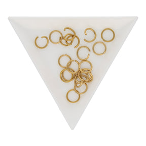 Biegeringe Edelstahl PVD - 8 mm – Gold - PerlineBeads SA