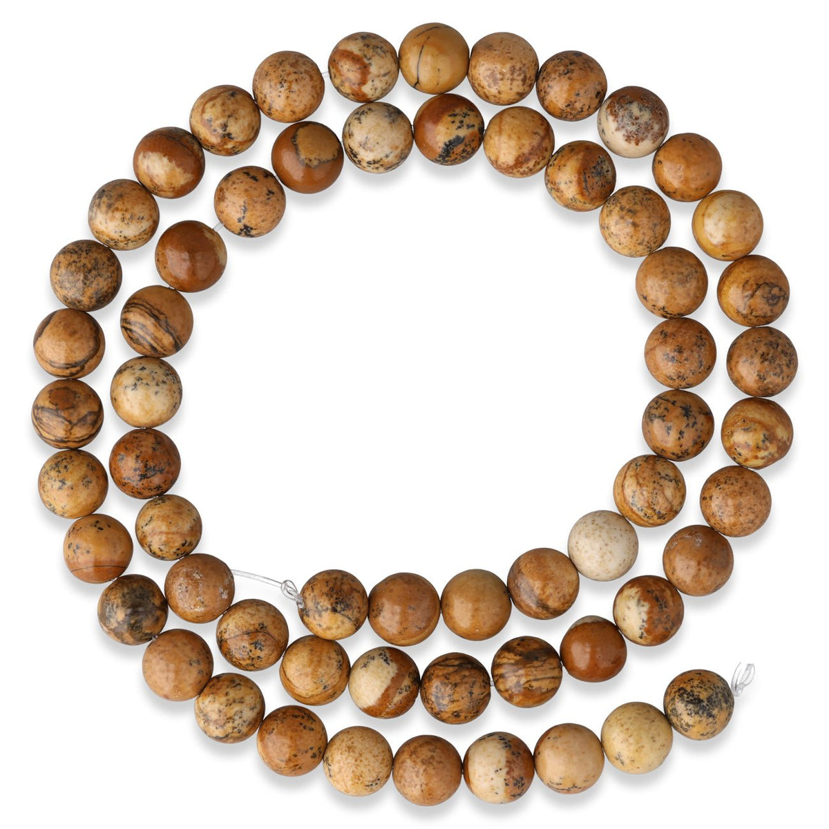 Bildjaspis Perlen · rund · 6 mm - PerlineBeads SA