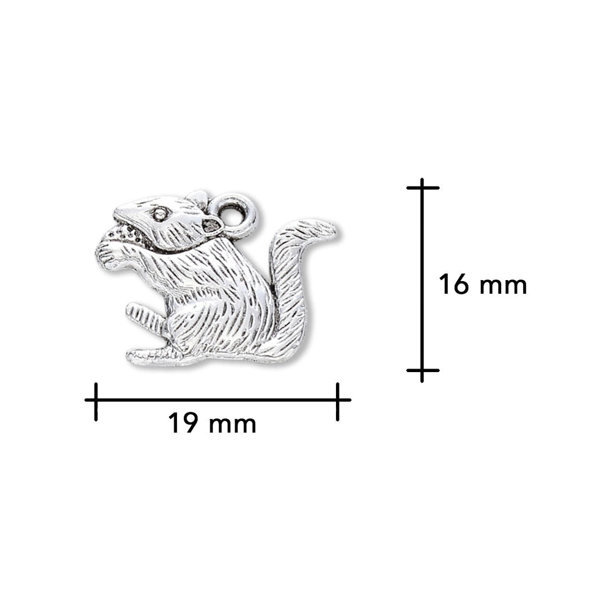 Charm - Anhänger Eichhörnchen - PerlineBeads SA