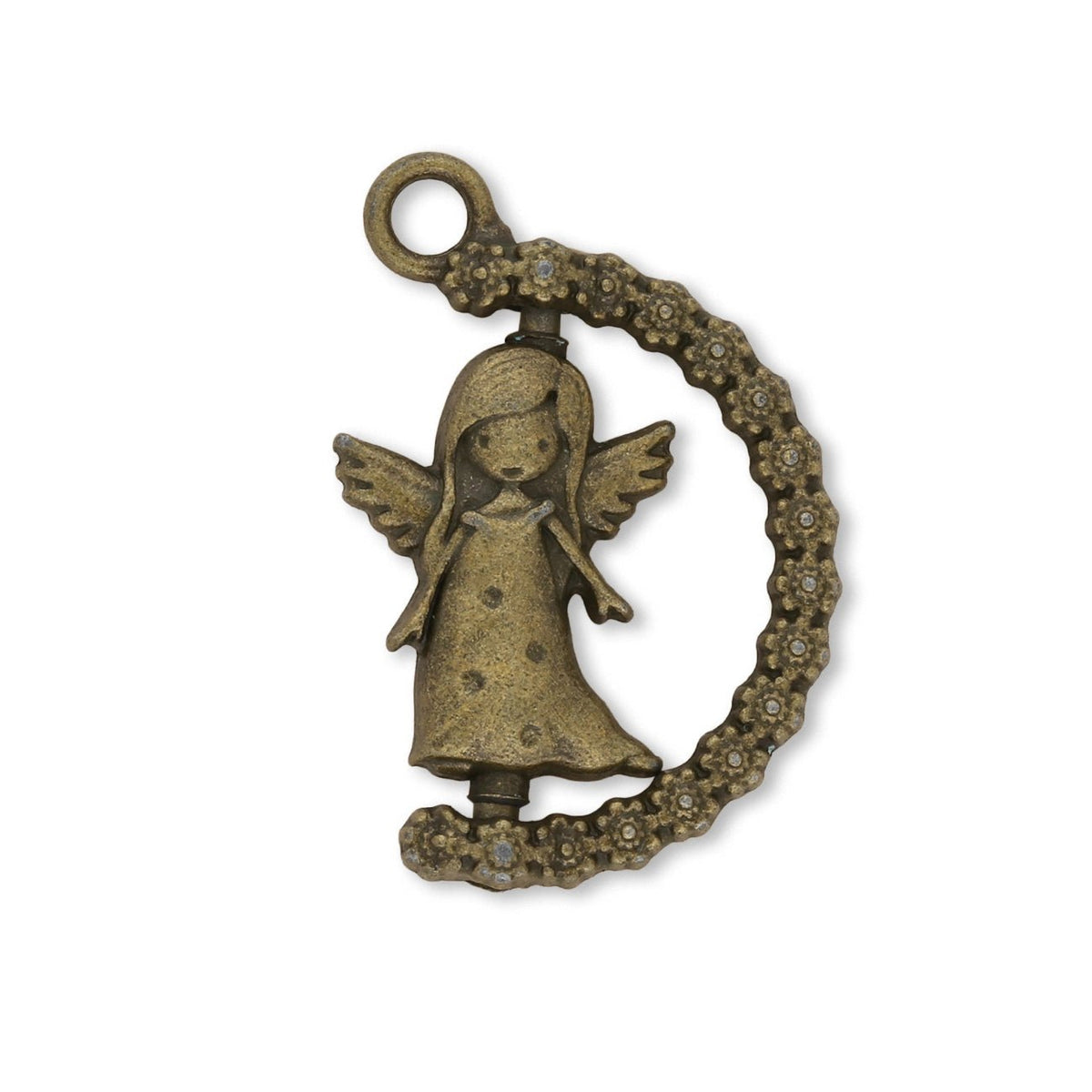 Charm - Anhänger Engel drehbar - PerlineBeads SA