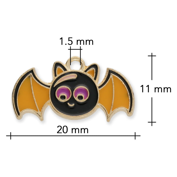 Charm / Anhänger Halloween “Fledermaus” - PerlineBeads