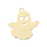 Charm / Anhänger Halloween “Gespenst” - Edelstahl Farbe Gold - PerlineBeads