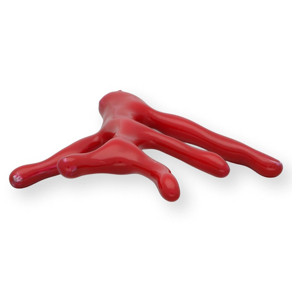 Charm / Anhänger “Koralle” - Farbe Rot/Silber - PerlineBeads SA