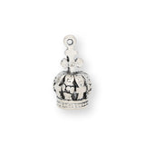 Charm / Anhänger “Krone” - Farbe Silber antik - PerlineBeads SA