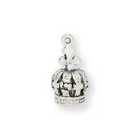 Charm / Anhänger “Krone” - Farbe Silber antik - PerlineBeads SA