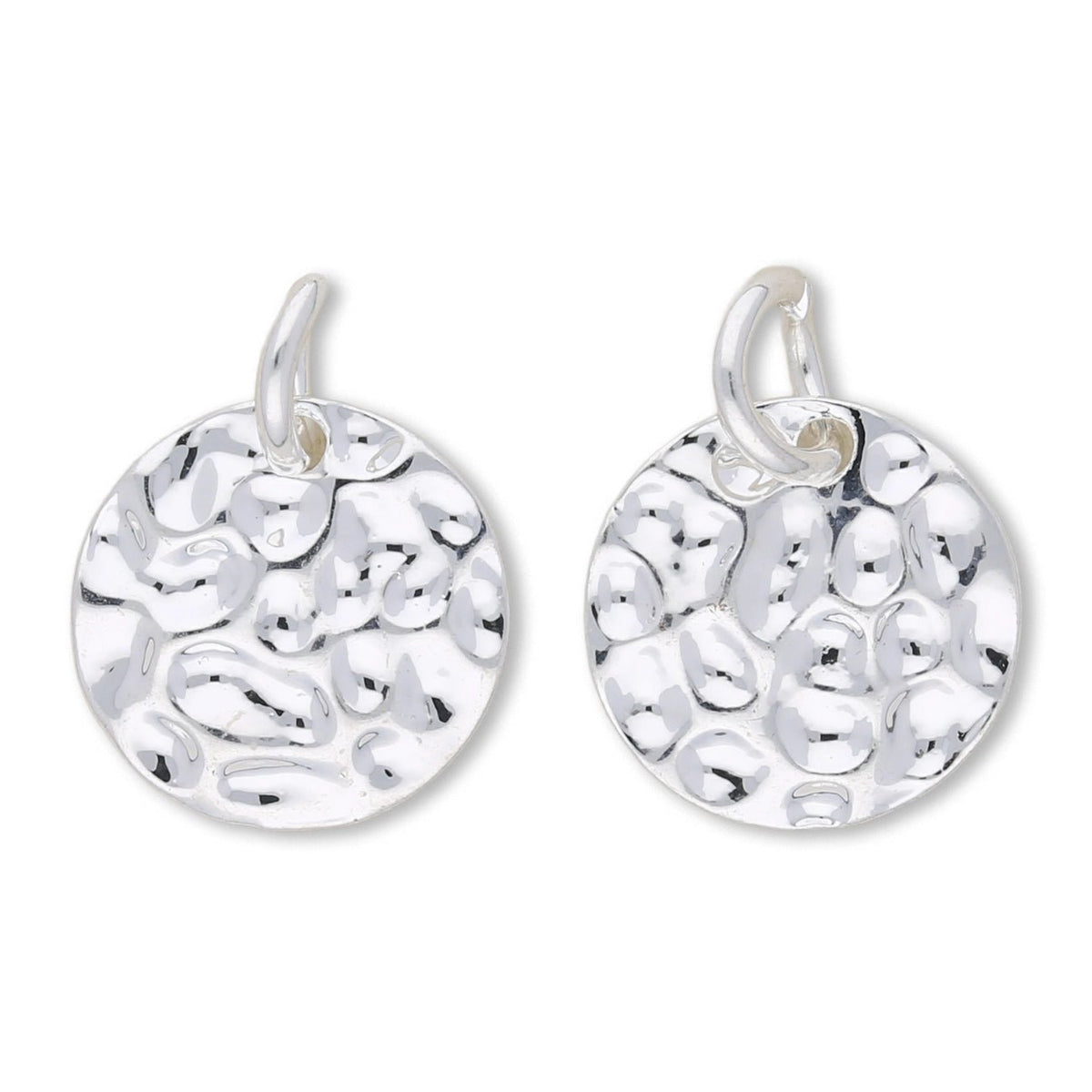 Charm - Anhänger Rund (gehämmert) - PerlineBeads SA