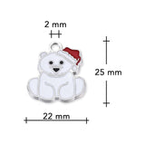 Charm / Anhänger Weihnachten “Bär” - PerlineBeads SA