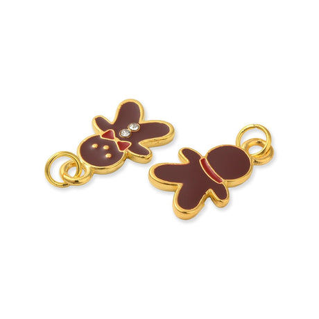 Charm / Anhänger Weihnachten “Lebkuchenmann” - PerlineBeads SA