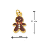 Charm / Anhänger Weihnachten “Lebkuchenmann” - PerlineBeads SA