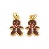 Charm / Anhänger Weihnachten “Lebkuchenmann” - PerlineBeads SA