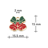 Charm / Anhänger „Weihnachtsglocken“ - PerlineBeads SA