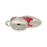 Charm / Anhänger “Western - Stiefel” - Farbe Silber/Rot - PerlineBeads SA