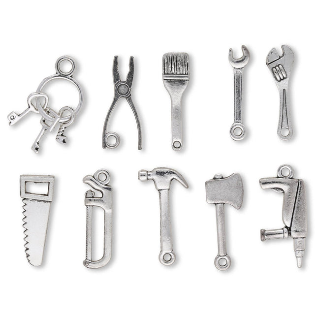 Charm Set “Tools I” (10 Stk.) - PerlineBeads SA