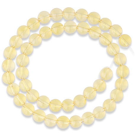 Citrin Perlen · rund · 8 mm - PerlineBeads SA