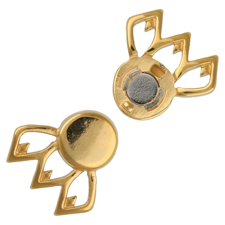 Cymbal™ Fylakopi III GemDuo Magnetic Clasp - 24K Gold Plate - PerlineBeads