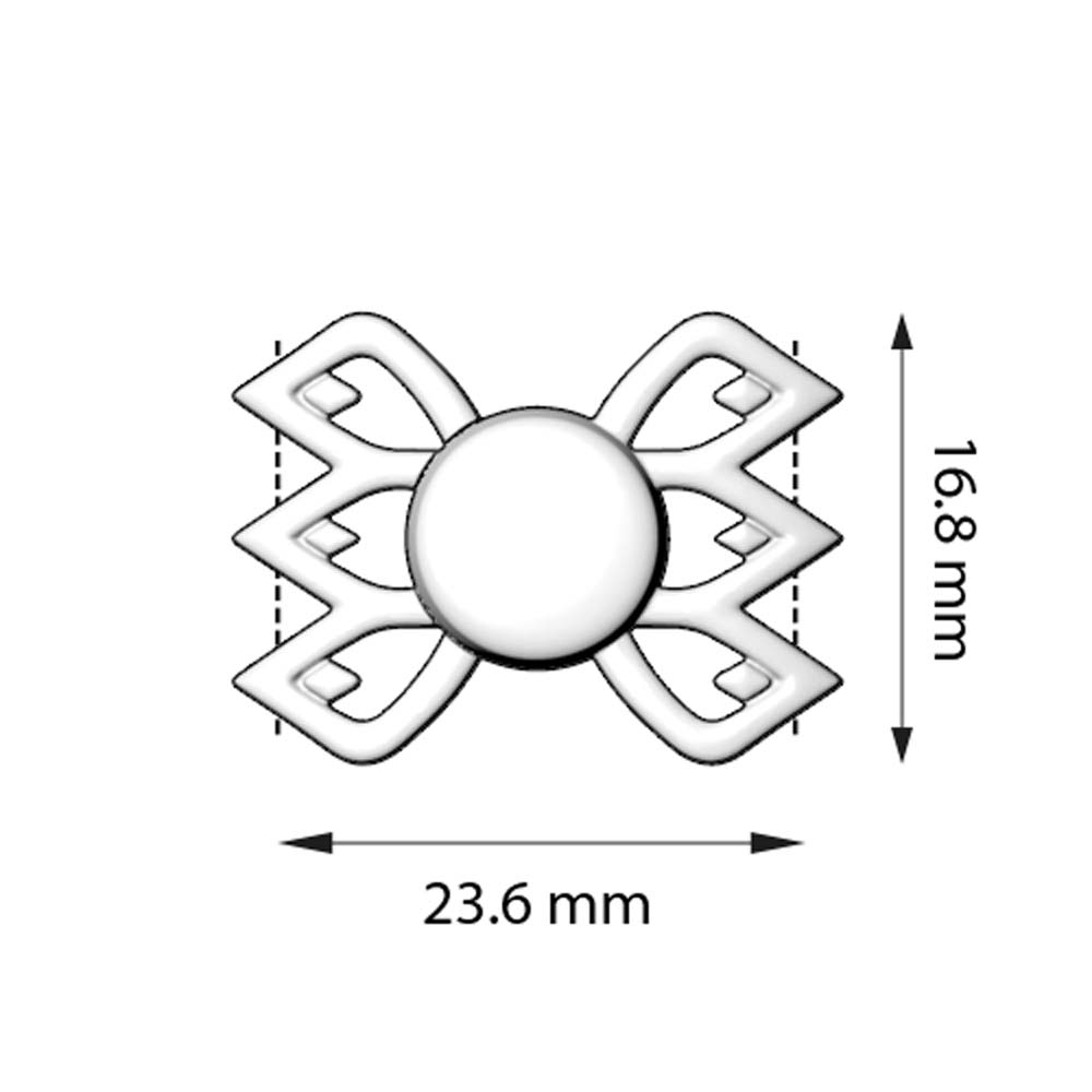 Cymbal™ Fylakopi III GemDuo Magnetic Clasp - Antique Brass Plate - PerlineBeads