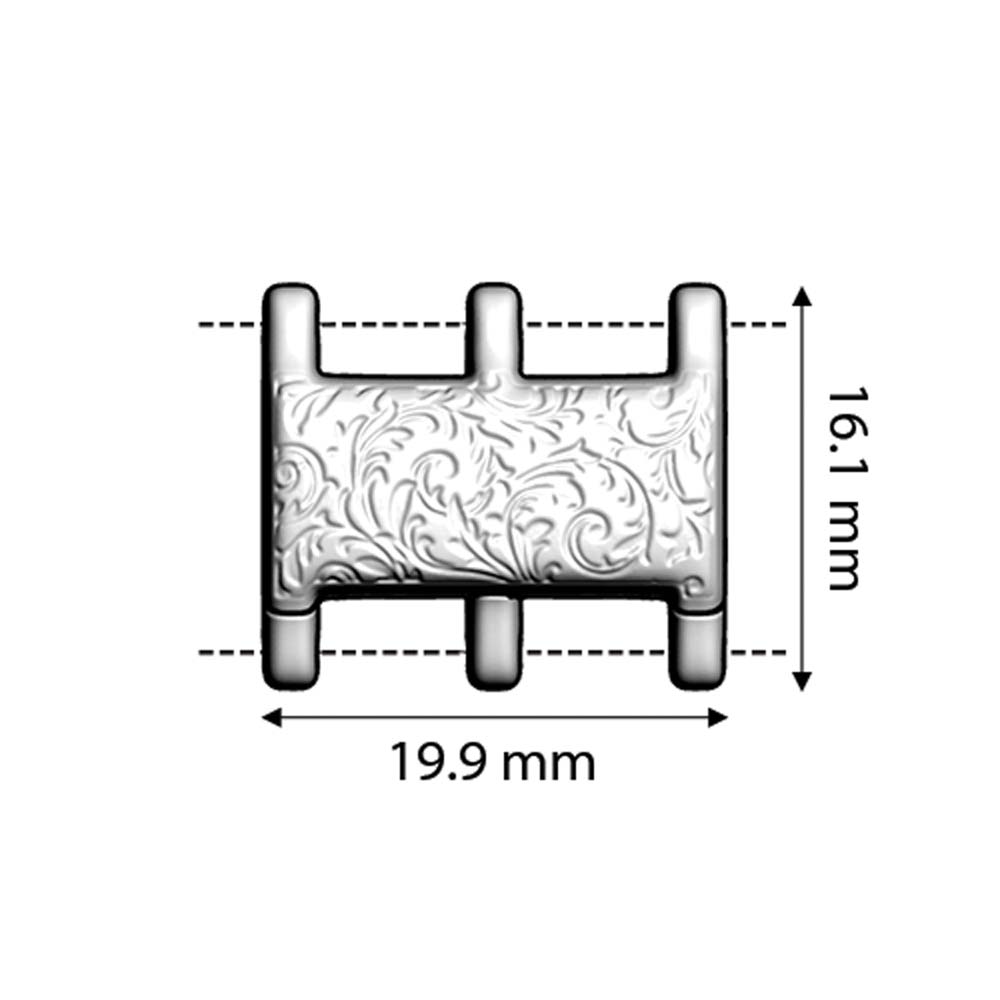 Cymbal™ Nisida III 8/0 Magnetic Clasp - Antique Brass Plate - PerlineBeads