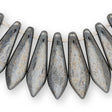 Dagger Bead 1 - Loch - Jet Hematite - PerlineBeads SA