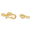 Dekorativer S - Haken Verschluss – goldfarben - PerlineBeads SA