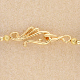 Dekorativer S - Haken Verschluss – goldfarben - PerlineBeads SA