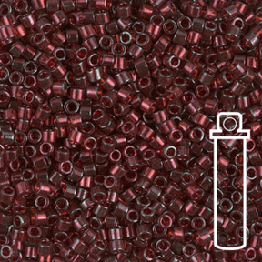 Delica 10/0 - DBM0105 - Gold Luster Transparent Red - PerlineBeads SA