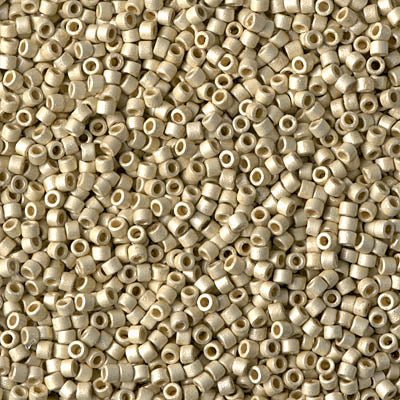 Delica 11/0 - DB1831F - Duracoat Galvanized Matt Silver - PerlineBeads